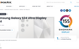 全球第一！三星Galaxy S24 Ultra DXO屏幕得分155分：碾压iPhone 15 Pro Max