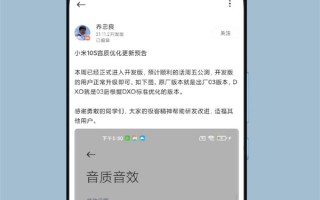 小米10S升级新特性：音质可以自行调节