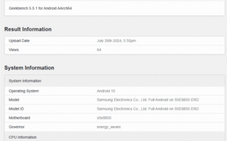 三星Exynos 1580芯片手机曝光，性能接近骁龙888和Exynos 2100