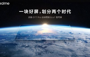 真我全球首发 Eco² 苍穹屏 搭载非偏振自然光护眼技术
