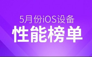 错过新iPad Pro！5月iOS设备性能排行榜，不是它未登榜!