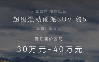 越野、省油、豪华可以兼得 方程豹豹5盲订开启