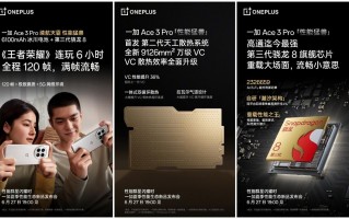 一加Ace3 Pro详细信息曝光，搭载骁龙8+处理器，配备超大存储空间和128GB可选