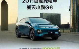 小鹏G6全系优惠1万元！售价区间19.99万-26.69万元
