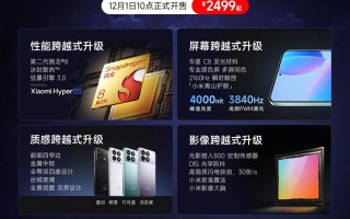 1999~4399 元，小米 Redmi K70 系列手机今日开售