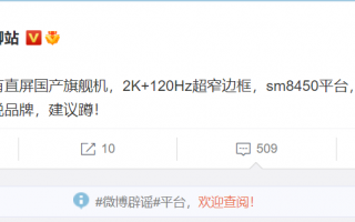 2K屏+骁龙898 国产神秘直屏旗舰曝光